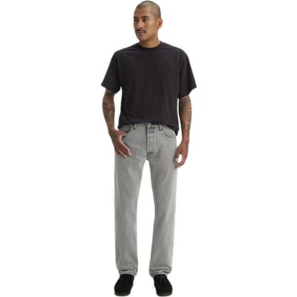 Levis - Mens 501 Levis Original Fit Jeans, size 38W x 32L US mens, color grey. - Picture 1 of 6